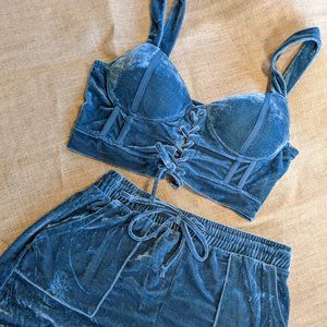 2pc Haute Monde Women's Velvet SET